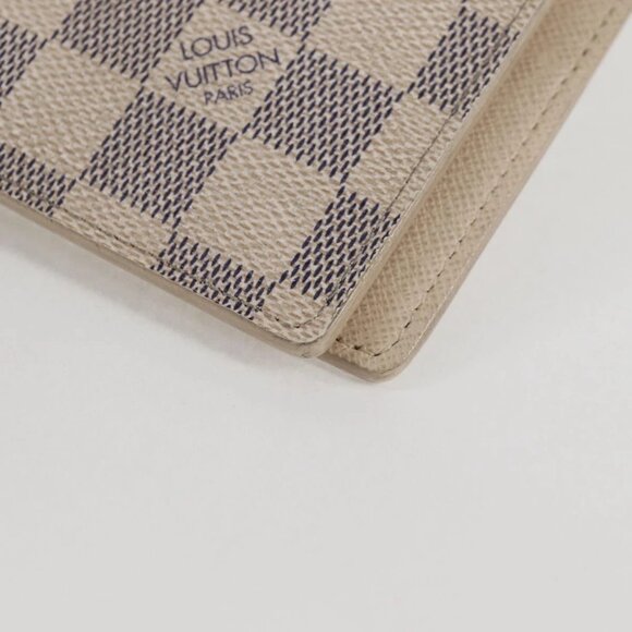 LOUIS VUITTON Damier Azur Agenda GM Day Planner Cover R20708 LV Auth 121569A - Picture 3 of 16